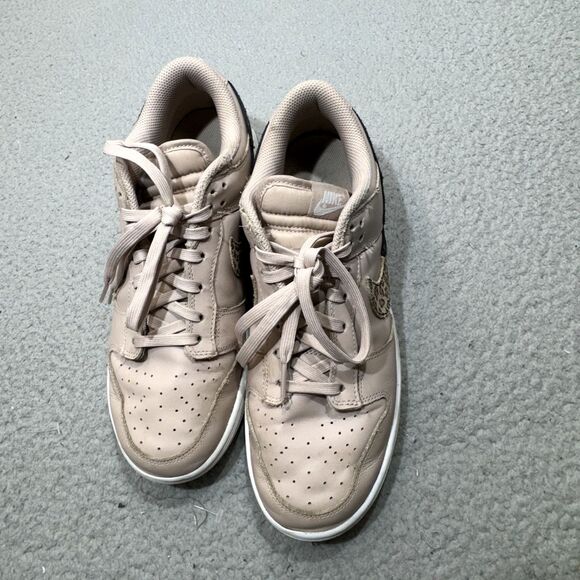 Nike Dunk Low SE Shoes Women 11.5 Primal Pink Cheetah Snakeskin‎ Swoosh Sneaker - Picture 6 of 13